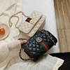 Chain, shoulder bag, polyurethane one-shoulder bag, phone bag, 2021 collection, trend of season, Korean style, western style