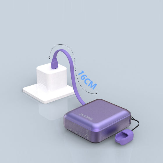 Unique cross-border new 10000 mA comes with two-line charging treasure 22.5w fast charging mini compact mobile power supply