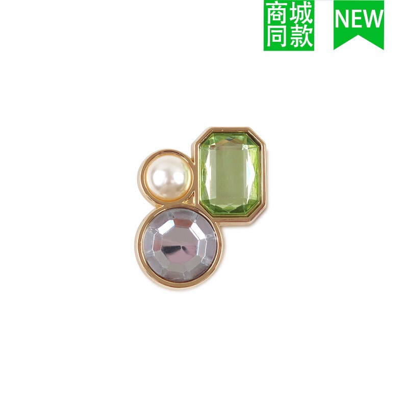 クロスボーダー卸売新しいクロックスアクセサリー靴バックル金属レターチェーン適応クロス靴花 DIY アクセサリー|undefined
