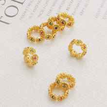 18k僽�����ɫ育��ʯ���h�ʹڸ���10mm���diyɢ������ŷ���