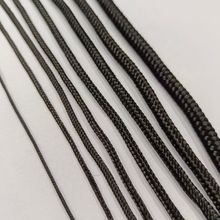 黑色尼龙绳户外大棚捆绑绳箱包编织玩具束口袋包芯尼龙绳子可裁剪