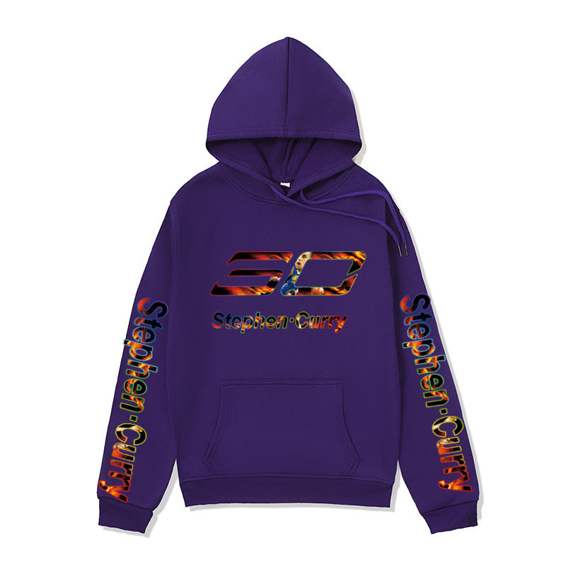2021 Cross Border Men's Sweatshirt Warriors Steve Curry Sports Sweatshirt Men's Loose Sports Jacket Hooded