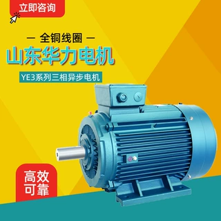 山东华力电机YE3系列三相异步电动机15kw18.5kw全铜线圈厂家直供
