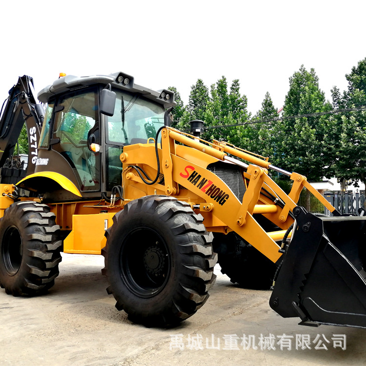 源头工厂 776四轮转向挖掘装载一体机 铲挖一体两头忙 型号齐全