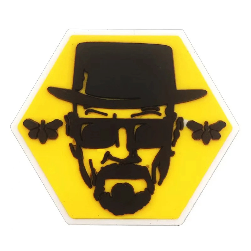 Comercio electrónico transfronterizo al por mayor zapatos de goma suave zapatos de flores accesorios PVC de dibujos animados veneno mortal experto agujero Zapatos de flores hebilla