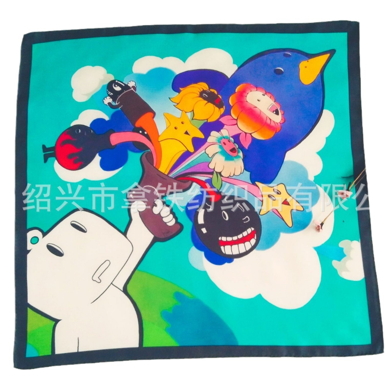 Scarf, silk handkerchief, Birthday gift, polyester