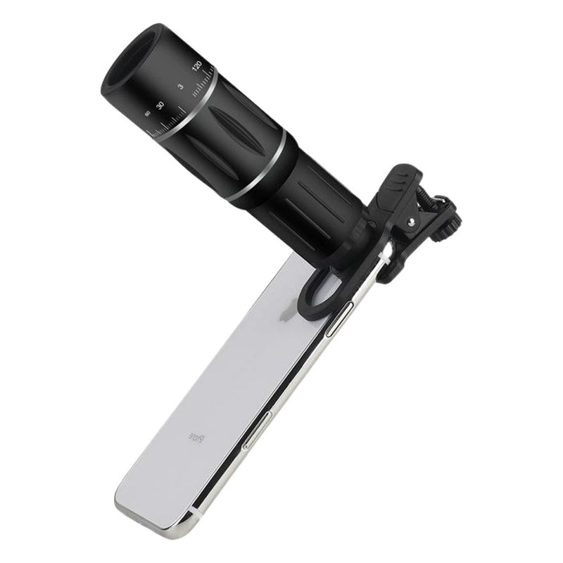 Мобильный телефон телескоп голова телефото высокой четкости 18 раз пластик длинный выстрел живые часы Дрифт концерт чистая красная фотография Универсальный