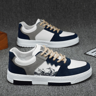 Niche design men's shoes 2024 new summer low-top casual flat sneakers trendy versatile student sports trendy shoes