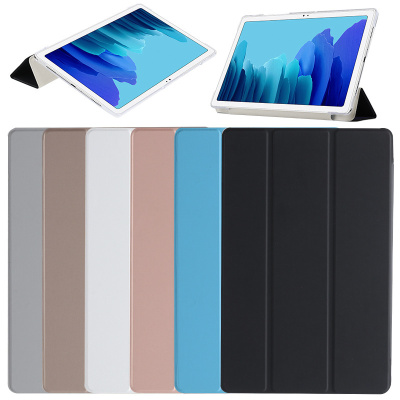 Suitable for Samsung Taba7/A8 Tablet Protective Case T500 Hard Shell Leather Case T505 70% off One-Piece Transparent Shell
