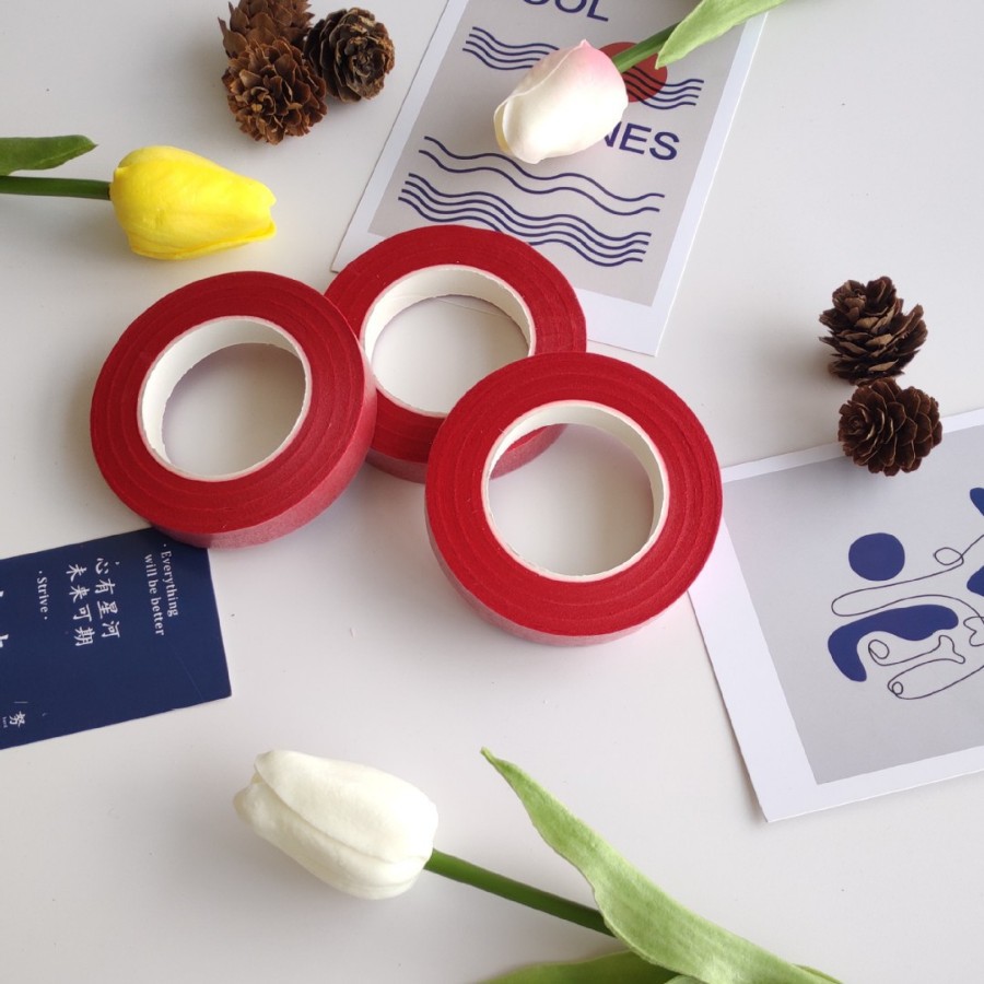 Ventas directas de fábrica cinta floral 27 m flor varilla cinta de papel crepé cinta de color al por mayor de producción de bricolaje