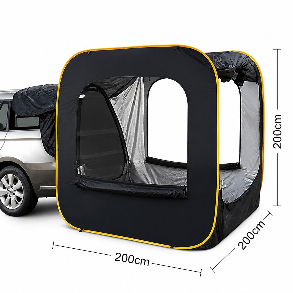 Cross-border new pop-up foldable portable outdoor camping car tail tent waterproof sunshade SUV camping