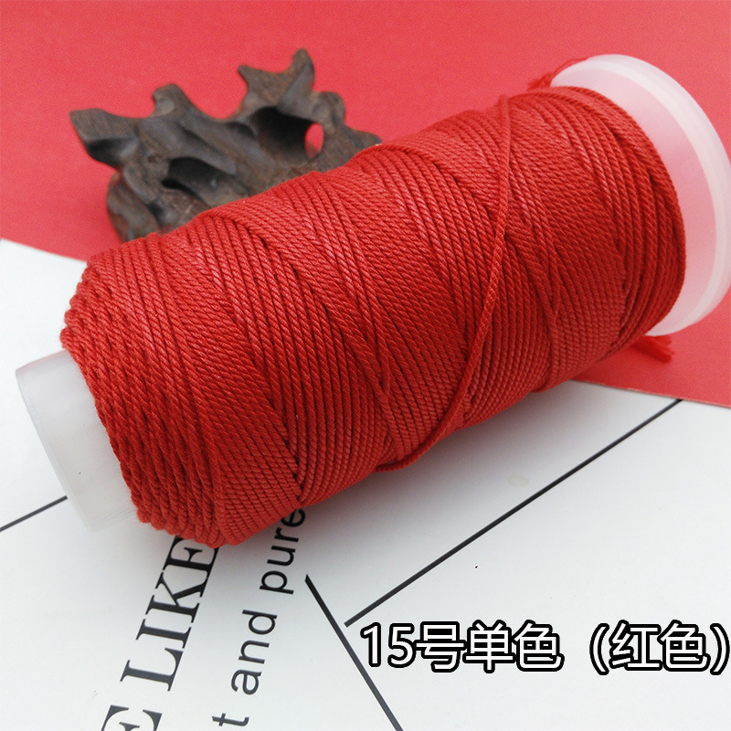 手もみ綿の糸の大きい巻きの綿の縄の多色のグラデーションのストランドのdiyの手の編みのブレスレットのネックレスの文はロープのチベット式を遊びます。|undefined