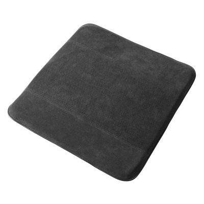 New Car Seat Cushion with Perforations, Breathable, Non-Slip, Suitable for All Seasons, Cooling Gel Seat Cushion, Alcantara (Cool pad) - 9002-black
