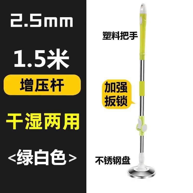 旋转拖把不带桶单独圆头拖把头家用老式布头加厚单个地拖懒人拖把|undefined
