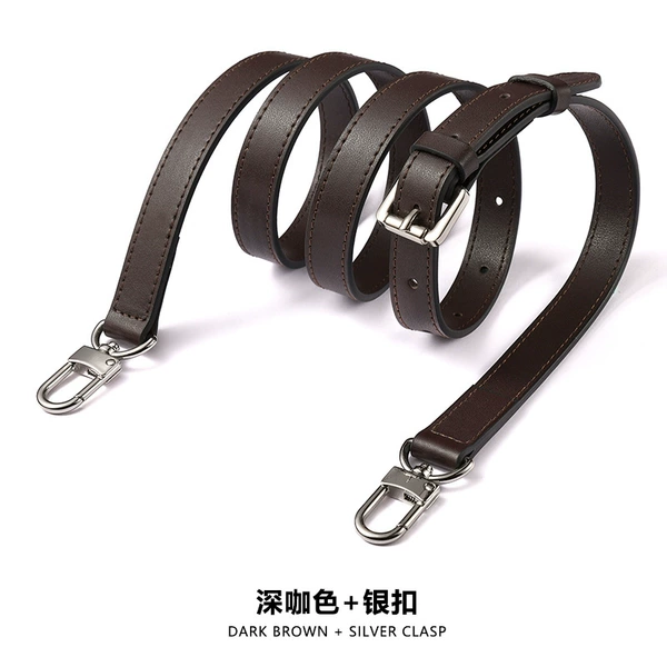 A-28 plain dark brown door buckle silver