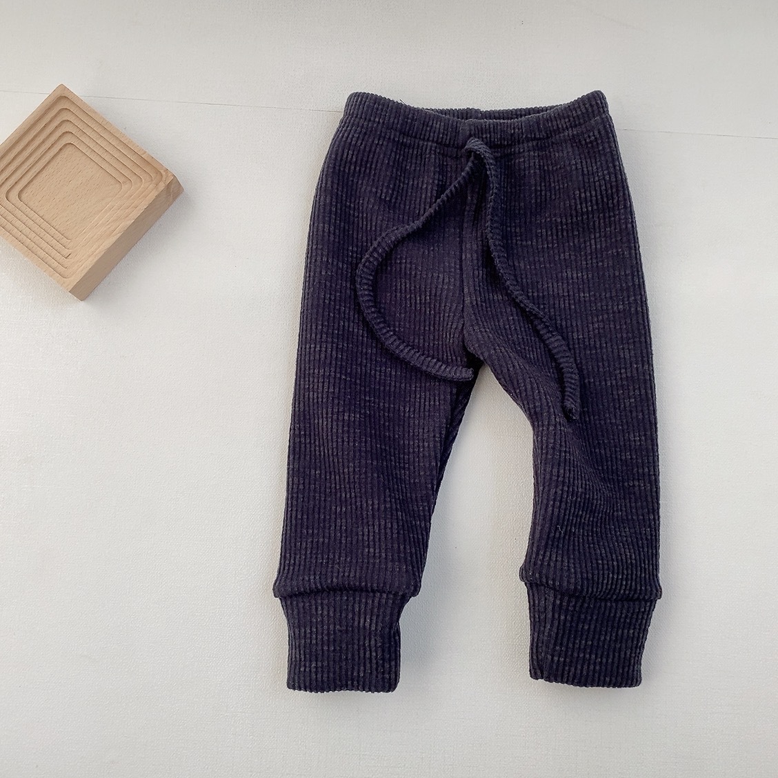 Polainas para niños bebé otoño e invierno ropa estilo coreano ropa para niños bebé rayas engrosadas pantalones niños y niñas bebé pantalones forrados de lana