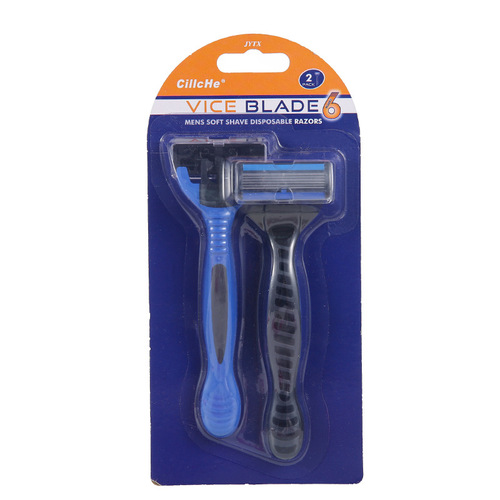Women's manual razor razor razor armpit leg hair pubic hair special hair removal razor 6-layer blade