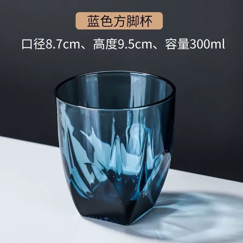 Lujo ligero nórdico simple copas de vidrio enjuague bucal taza de agua taza de habitación taza creativa restaurante de hotel alojamiento en el hogar