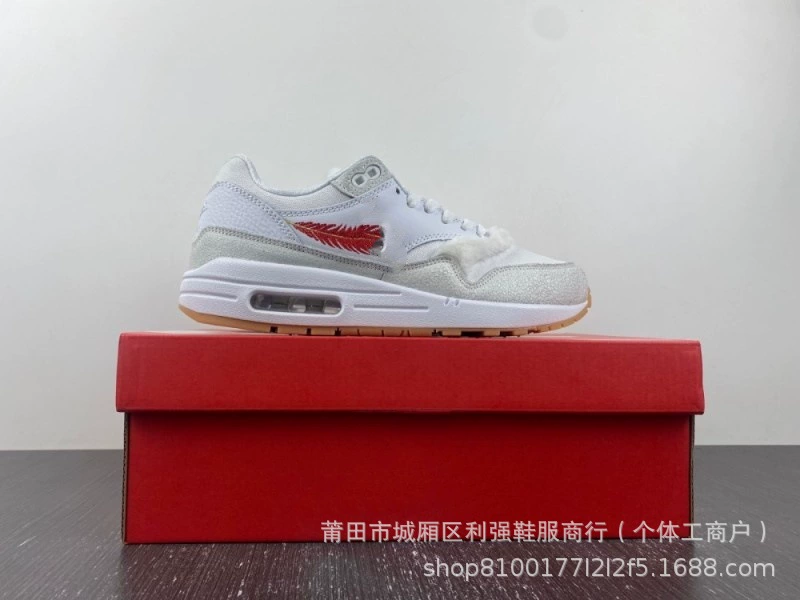 Чистый оригинальный TS x Air Max 1 световые ядра Радуга желтый крюк хаки высококачественная иностранная торговая обувь
