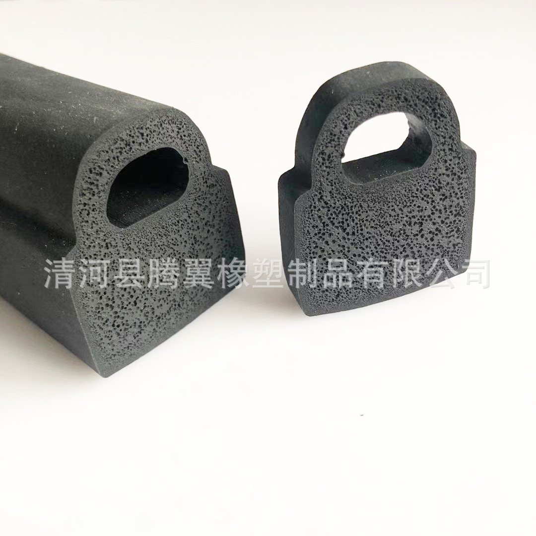 保洁环卫车橡胶发泡条海绵胶条D型橡胶条翻斗车后门密封条