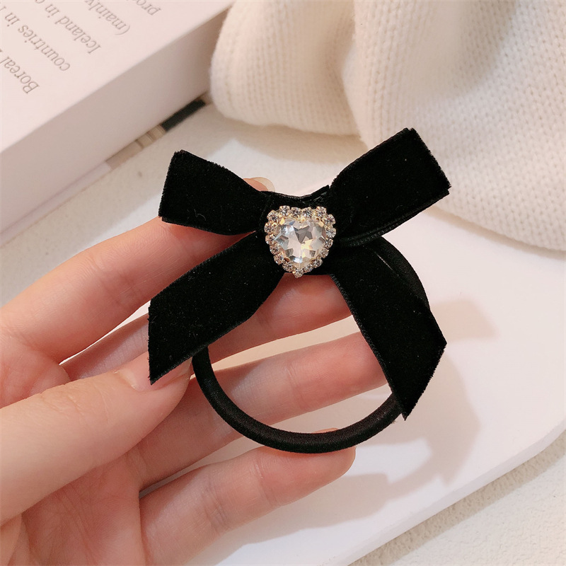 Arco francés amor anillo de cabello coreano simple tocado temperamento retro correa de cabello cuerda de cabello arco