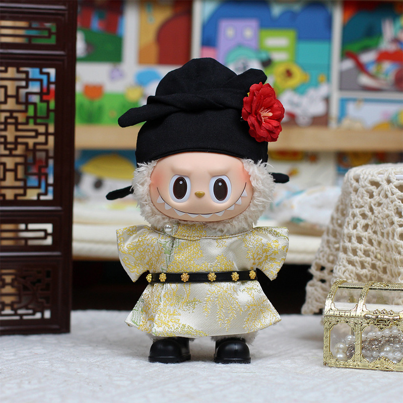 Only Doll Clothes】First/Third Generation Labubu Universal Doll Clothes Vinyl Doll Clothes Ancient Style Tang Suit Heartbeat Macaron