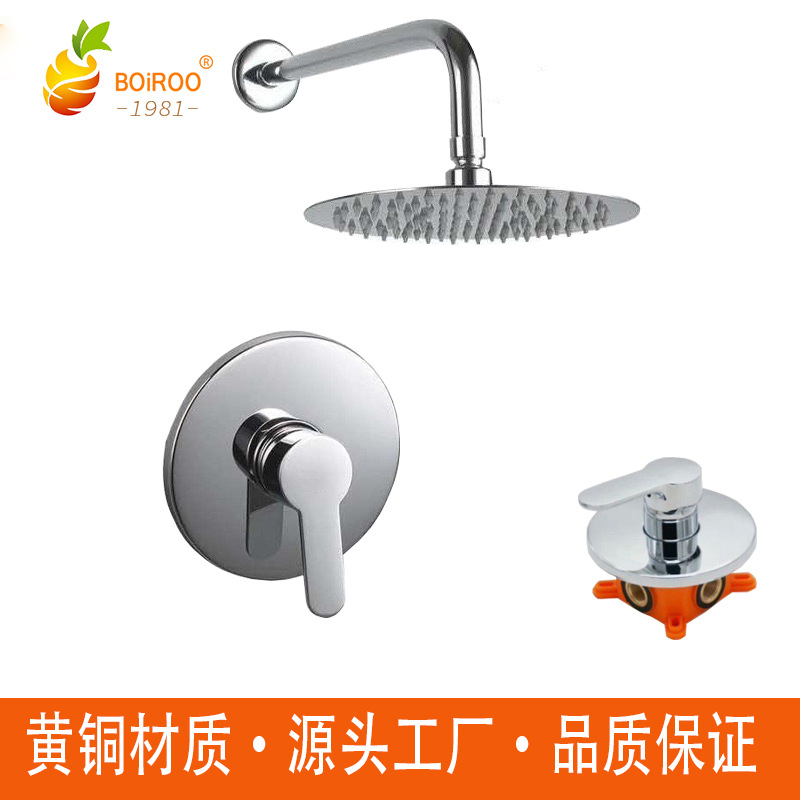 사전 내장된 상자가 있는 전기도금 단일 기능 8inch 상단 스프레이