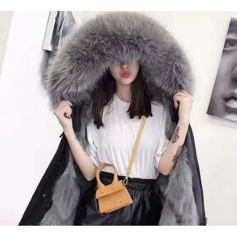 Winter long removable liner, trench coat, mid-length, plus size, increased thickness