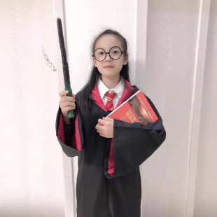 Harry Potter Academy Cloak Same Style Children's Adult Magic Robe Cos Costume Halloween Peripheral Props Robe