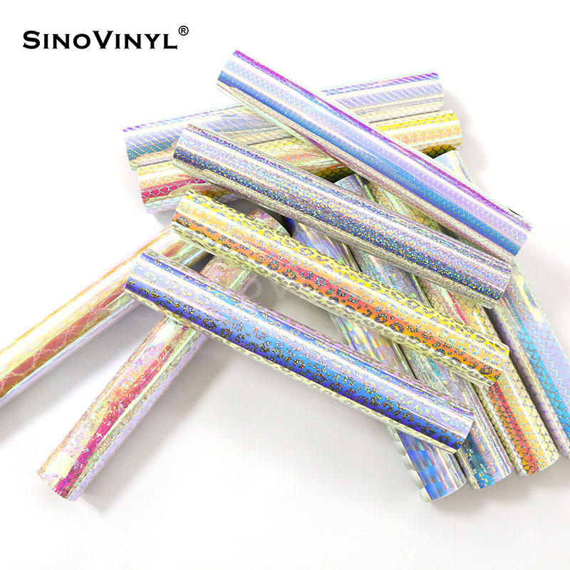 Xinlang Arco Iris patrón de grabado láser película de pared pegatinas decorativas de colores patrón de fibra de carbono adhesivo pegatinas instantáneas image 4