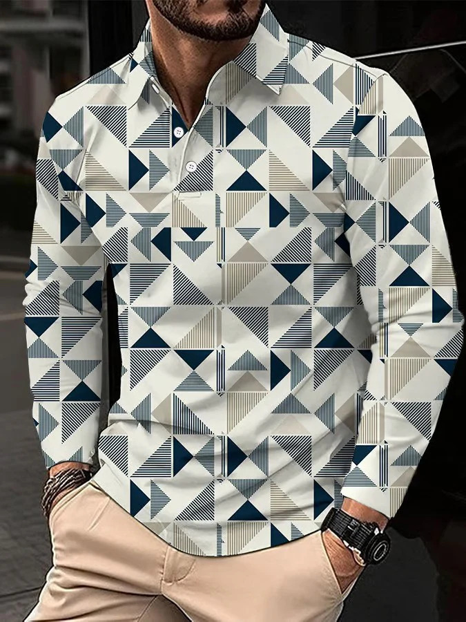 2024 nuevo estilo Amazon comercio exterior casual todo fósforo moda de alta calidad botón de manga larga POLO camisa MB14