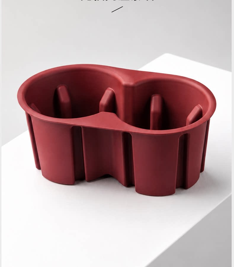 Suitable for Porsche Macan center console storage box slot silicone anti-slip and dustproof modified car interior accessories