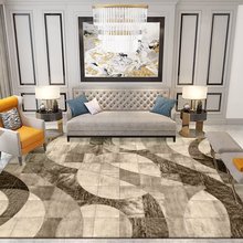 天津崔黄口地毯客厅耐脏易打理北欧简约高级感水晶绒卧室床边家用