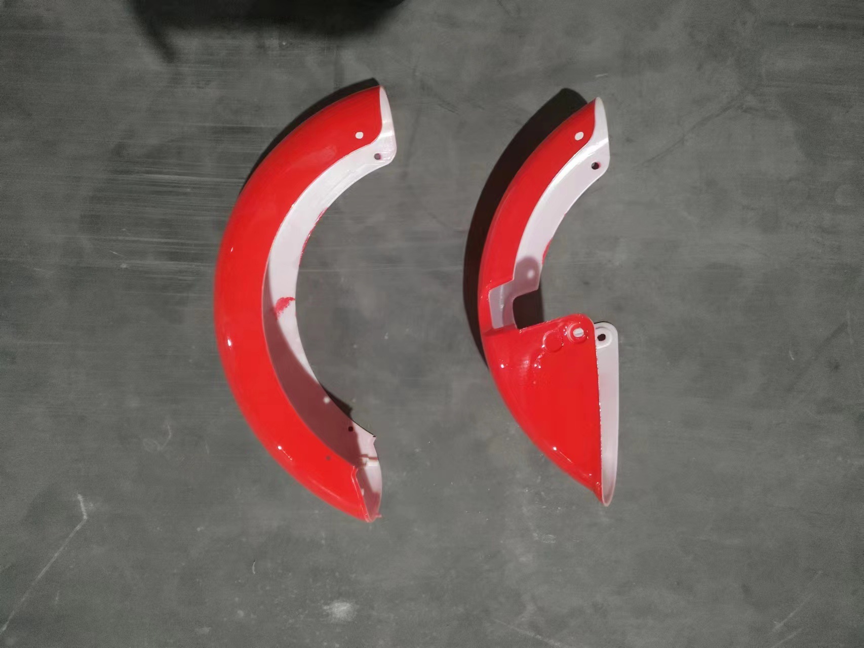 Electric Vehicle Accessories for 300-10 Tire ShangQQ Red Mudguard