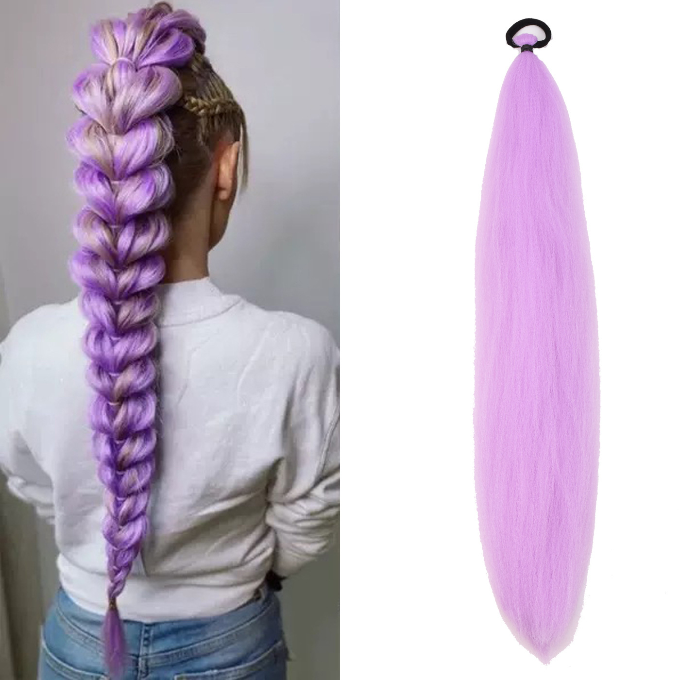 Bandas elásticas de color lila en un paquete (24inch60cm50 g)