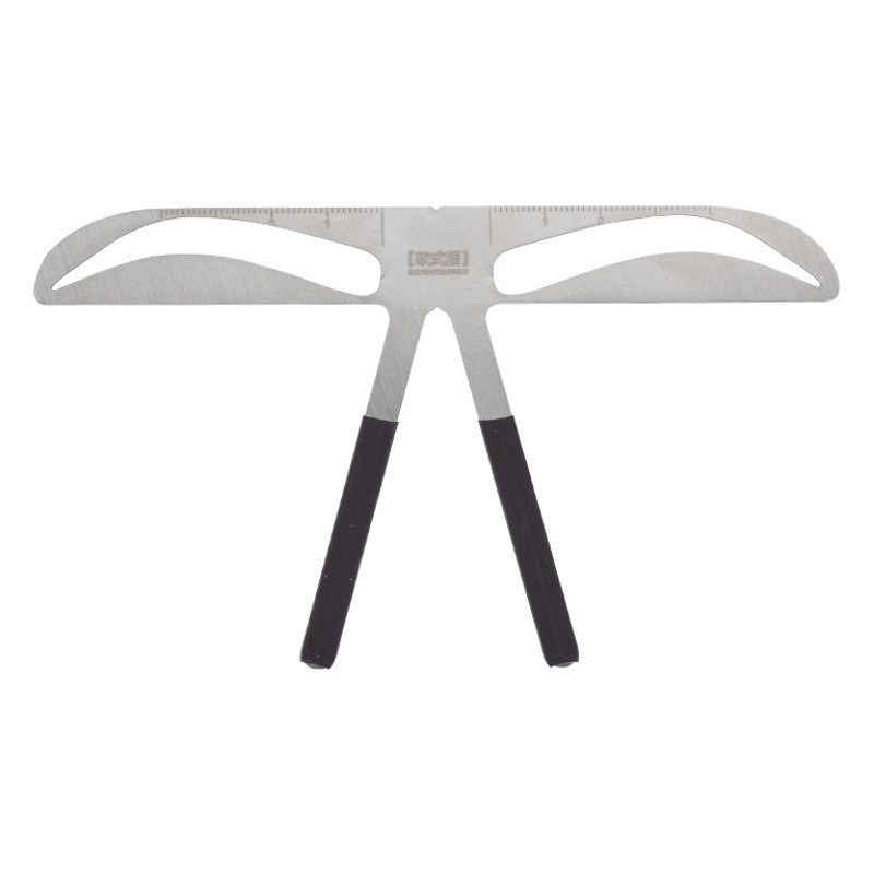 Three-point positioning balance ruler eyebrow card stainless steel eyebrow ruler thrush auxiliary tattoo tool eyebrow caliper