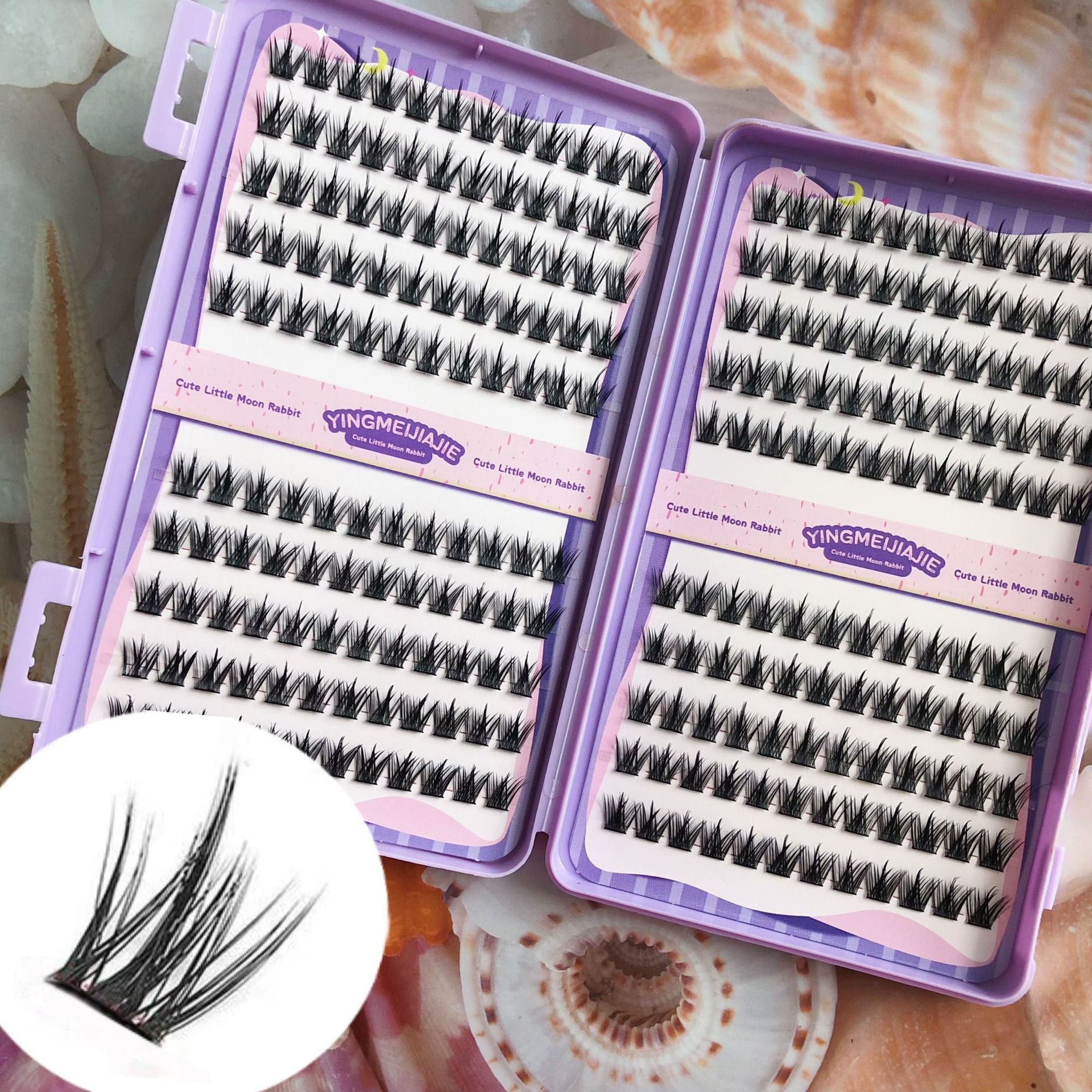20 filas de paquete de caja de regalo YF64, estilo girasol, pestañas falsas transfronterizas, pestañas falsas, pestañas naturales, pestañas falsas sin pegamento image 5