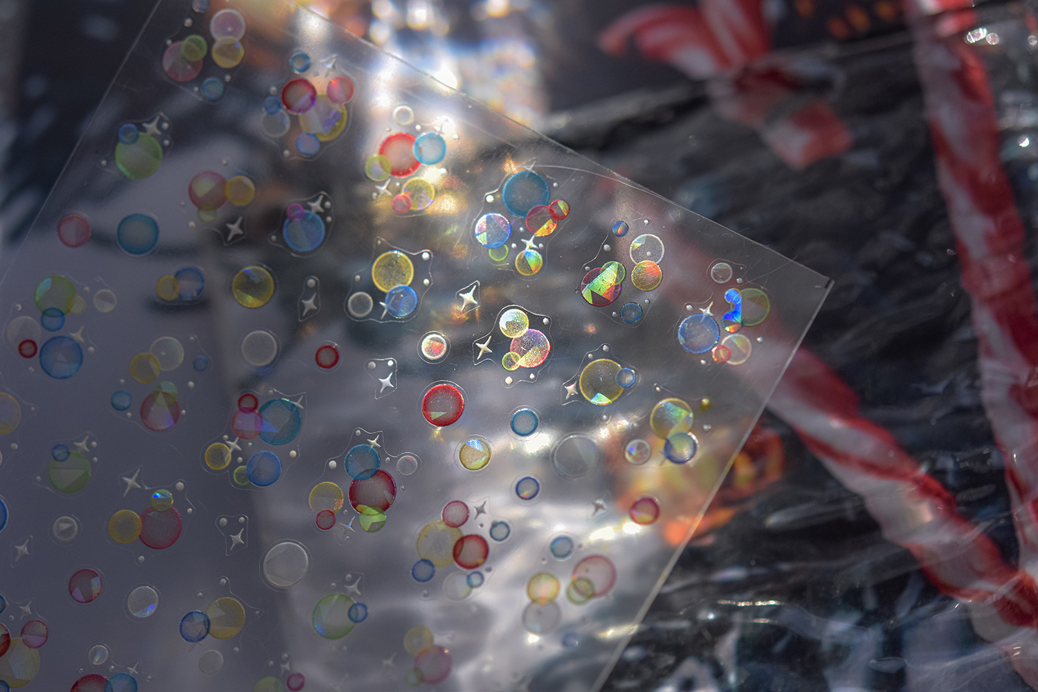 10g Weight Nail Decals  Classification of Nail Art Accessories Nail Patches Nail Supplies PET Material Cartoon, Bubble Pattern Cartoon Bubble PET Nail Patches 4