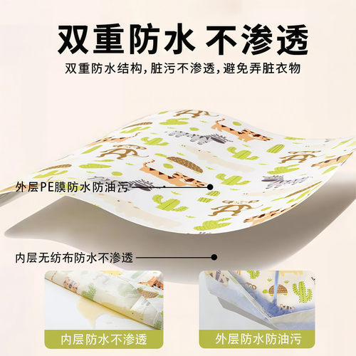Baby disposable bib, independent packaging, feeding bib, baby saliva scarf, wash-free anti-dirt artifact