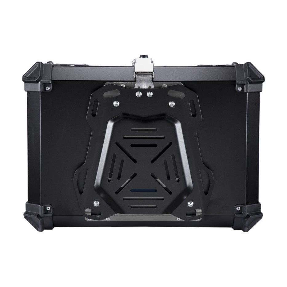 Ahora el tronco de la motocicleta de la aleación de aluminio 55L/65L/80L/100L avanzó la plata plana/realzada desprendible durable