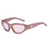 Fashionable sunglasses, sun protection cream, glasses, 2 carat, European style, 2023 collection, UF-protection