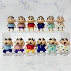Crayon Shin-chan New Assistant 6 Standing Poses, Sleeping Poses, Shin-chan and Bo-chan Anime Figure Model
