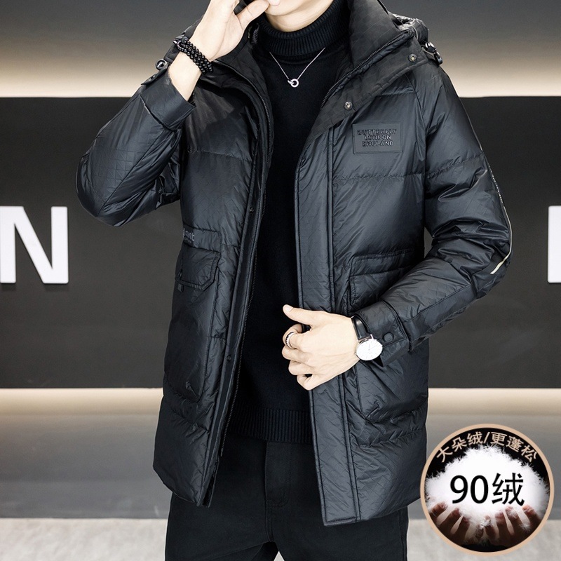 青少年男士时尚潮流90绒连帽羽绒服26年冬季御寒保暖百搭鸭绒外套