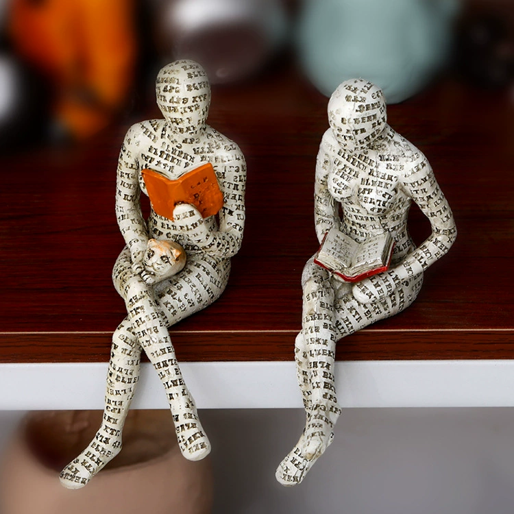 Кросс-бортное новое украшение для гостиной: Reading Woman Reading Woman, пластиковая модель бассейна, плазменная поделка