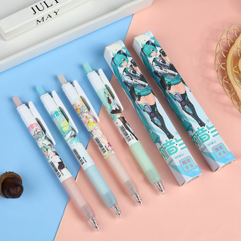 Animación fantasma cuchilla de la caja ciega bolígrafo estudiantes escritura cómoda suave bolígrafo neutro bolígrafo estudiantes de primaria transfronterizos