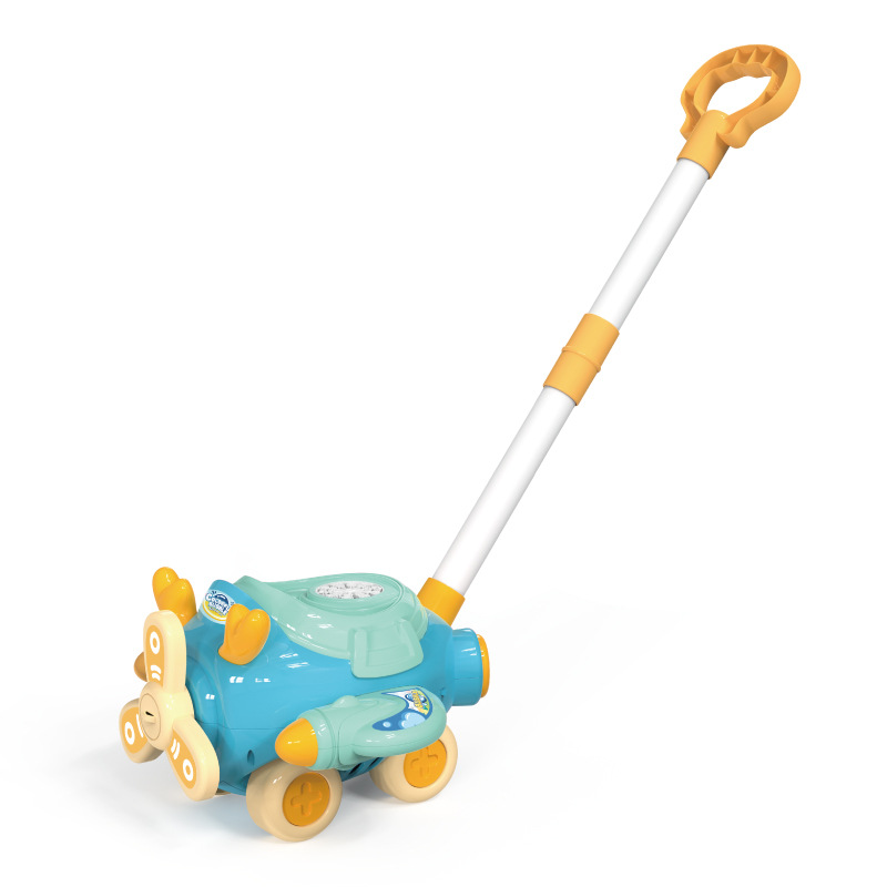 Máquina de burbujas para niños juguete avión de dibujos animados cochecito para niños automático sin fugas puesto de burbujas al aire libre al por mayor