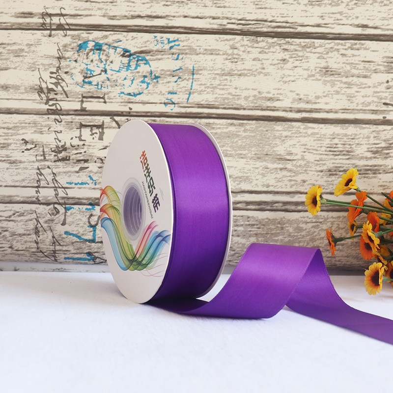 Cinta de satén de doble cara de 4 cm para manualidades, cinta de poliéster, cinta para flores, cinta de seda, cinta para decoración de pasteles, cinta para cajas de regalo, accesorios para el cabello, lazos para regalo image 7