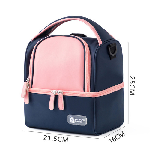 Cross-border wholesale fashion milk bag double-layer milk storage bag thickened bottle insulation bag breast milk preservation ice bag mommy bag