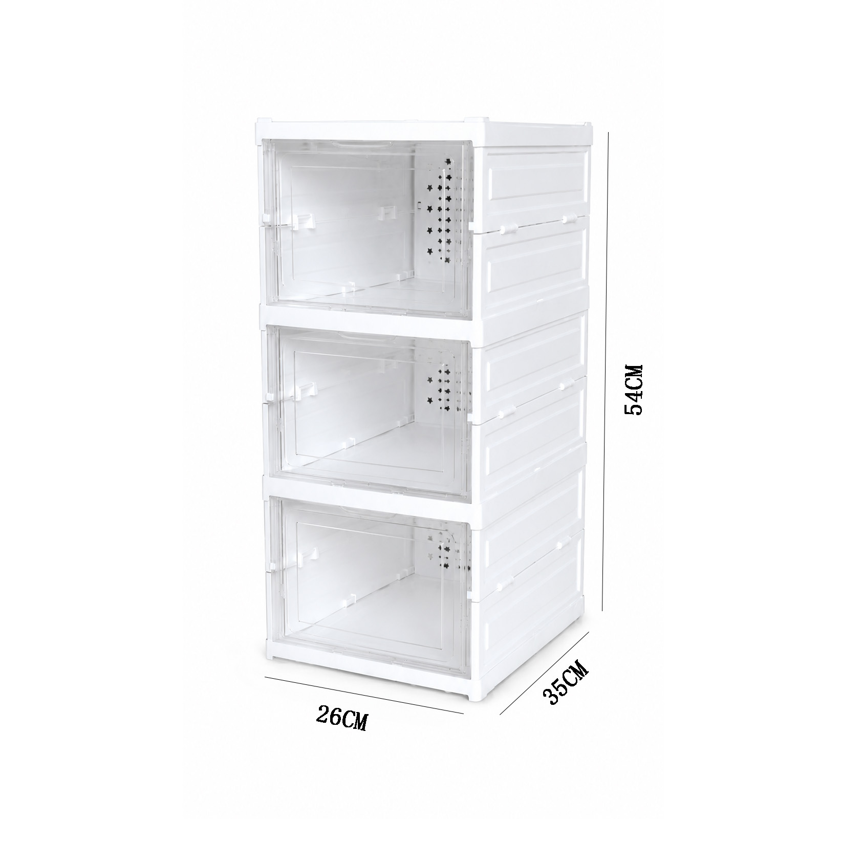 Caja de Zapatos Plegable Transparente de Plástico PP Antipolvo para Salón y Dormitorio