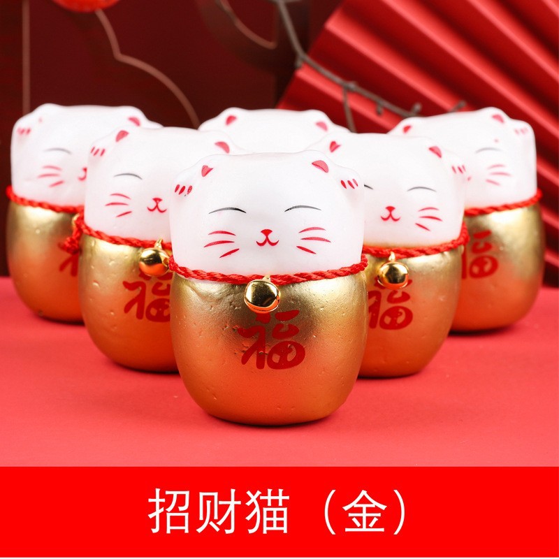 Dorado tarjeta festiva tarjeta de felicitación de inauguración de la casa mensaje tarjeta de felicitación Año Nuevo bendición cubo material decorativo etiqueta bonsai